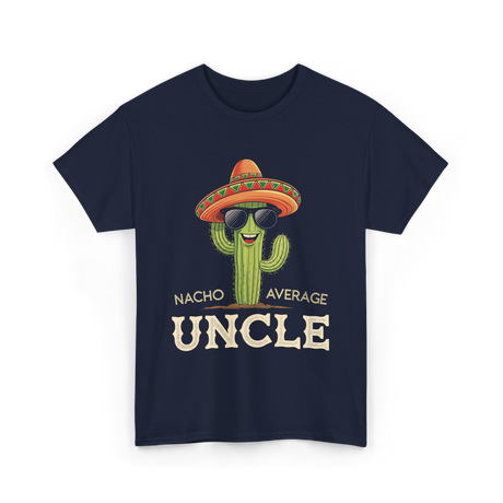 Nacho Average Uncle Cactus T-Shirt - Navy