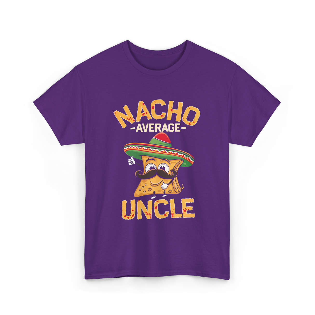 Nacho Average Uncle Nacho T-Shirt - Purple