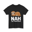 Nah My Pancreas Sloth Diabetes T-Shirt - Black