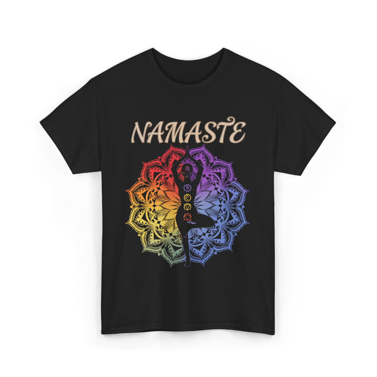 Namaste Yoga Spirit Meditation T-Shirt - Black