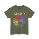 Namaste Yoga Spirit Meditation T-Shirt - Military Green