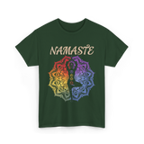 Namaste Yoga Spirit Meditation T-Shirt - Forest Green