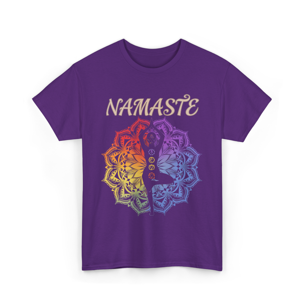 Namaste Yoga Spirit Meditation T-Shirt - Purple