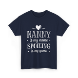 Nanny is my name spoiling game T-Shirt - Navy