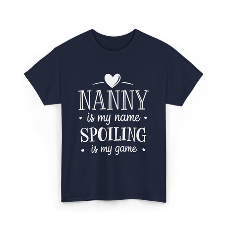 Nanny is my name spoiling game T-Shirt - Navy