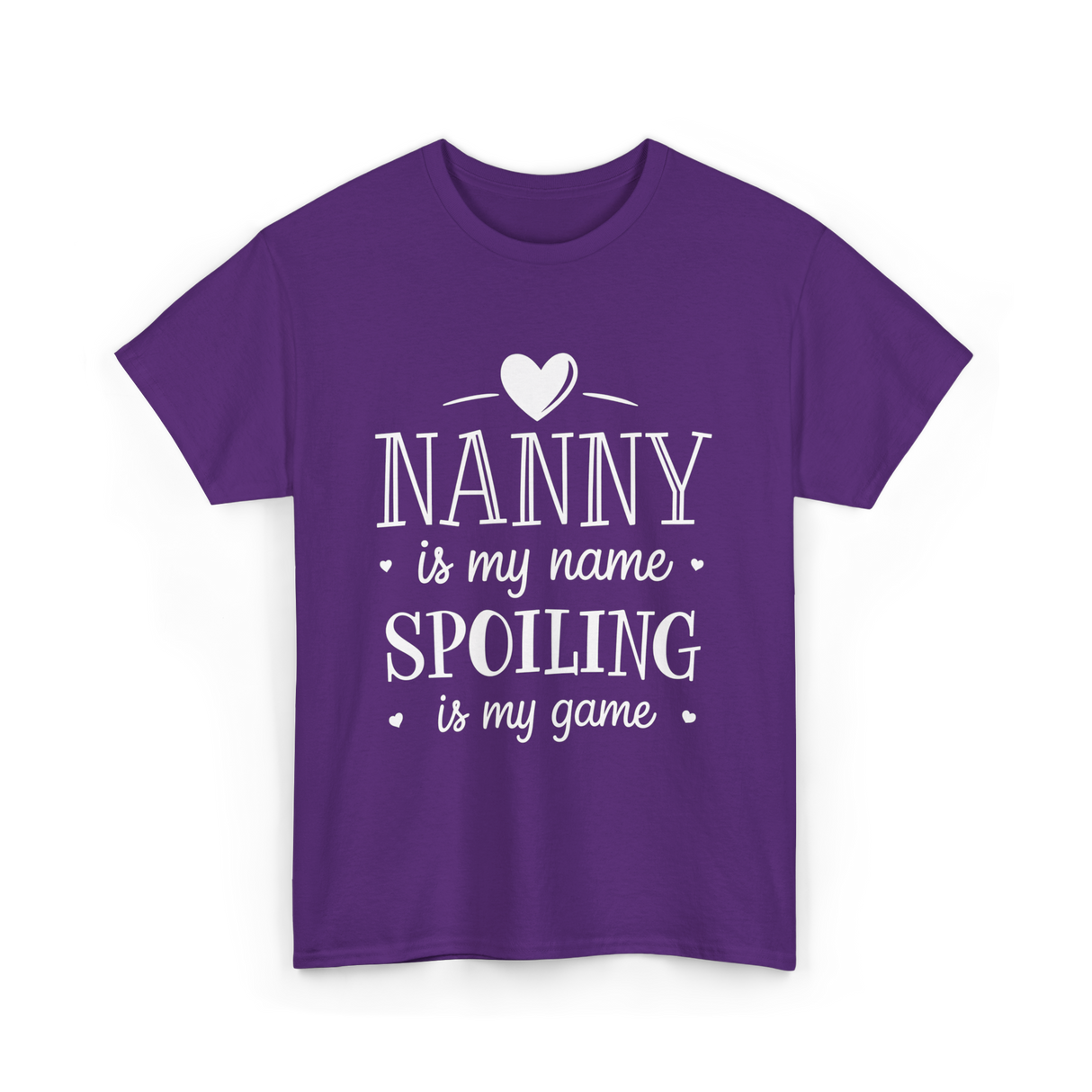 Nanny is my name spoiling game T-Shirt - Purple