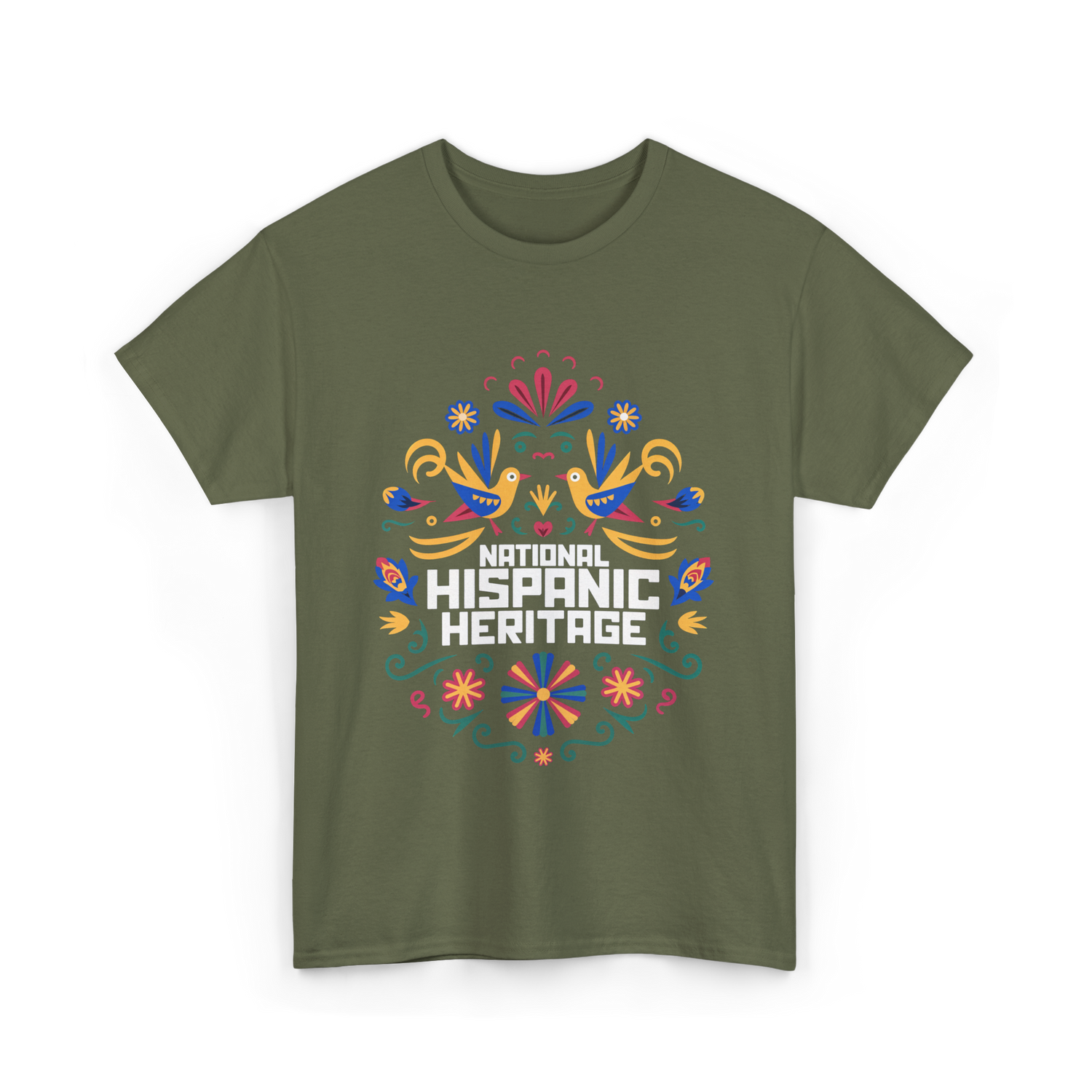 National Hispanic Heritage T-Shirt - Military Green