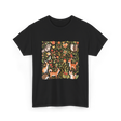 Nature Lover Forest Animals T-Shirt - Black