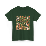 Nature Lover Forest Animals T-Shirt - Forest Green