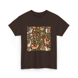 Nature Lover Forest Animals T-Shirt - Dark Chocolate