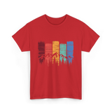 Nature Mountains Hiking Outdoors T-Shirt - Red