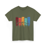 Nature Mountains Hiking Outdoors T-Shirt - Military Green