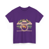 Nature Photography Camera T-Shirt - Purple