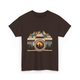 Nature Photography Camera T-Shirt - Dark Chocolate