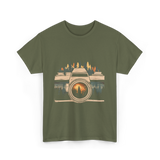 Nature Photography Camera T-Shirt - Military Green