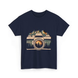 Nature Photography Camera T-Shirt - Navy