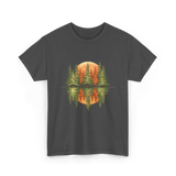 Nature Reflection Trees Forest T-Shirt - Dark Heather