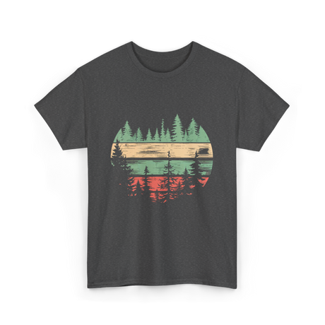 Nature Scene Outdoors Forest Landscape T-Shirt - Dark Heather