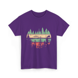 Nature Scene Outdoors Forest Landscape T-Shirt - Purple