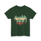 Nature Scene Outdoors Forest Landscape T-Shirt - Forest Green