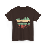 Nature Scene Outdoors Forest Landscape T-Shirt - Dark Chocolate