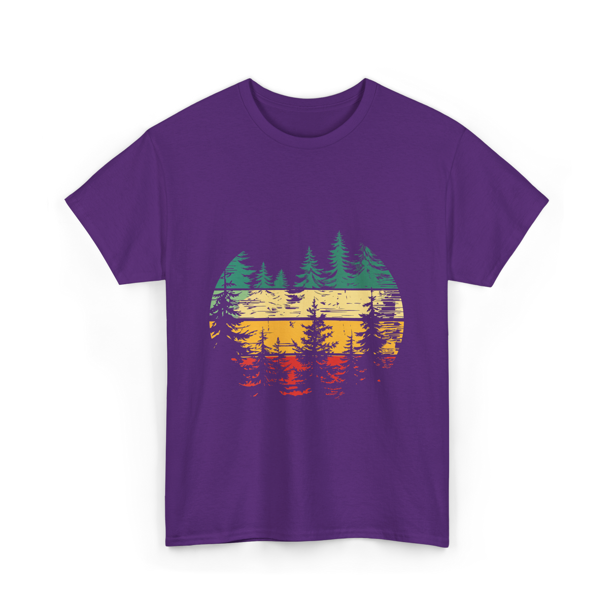 Nature Trees Forest Outdoors T-Shirt - Purple