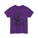 Nazaré Portugal Surfing Surfer Waves T-Shirt - Purple