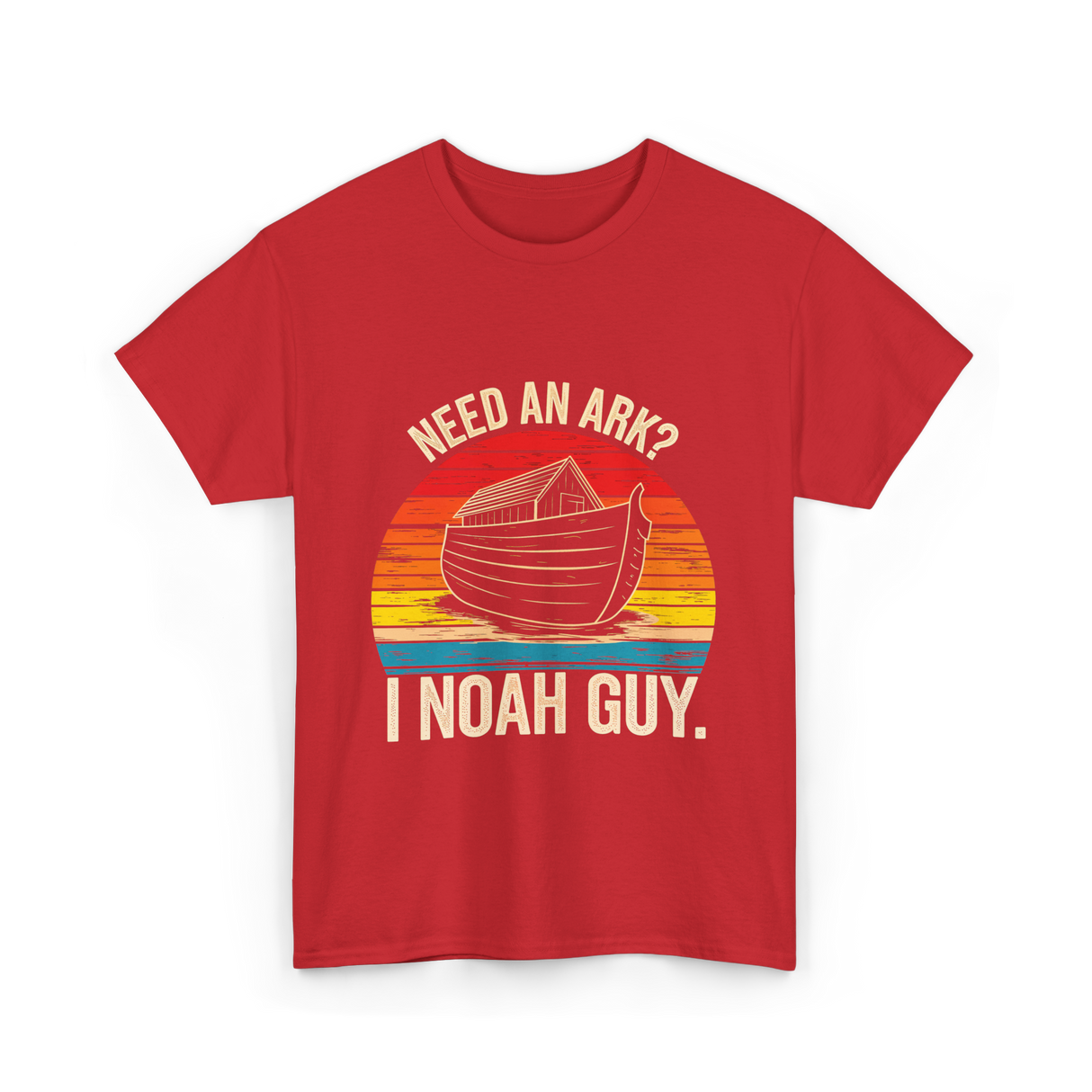 Need an Ark I Noah Guy Christian T-Shirt - Red