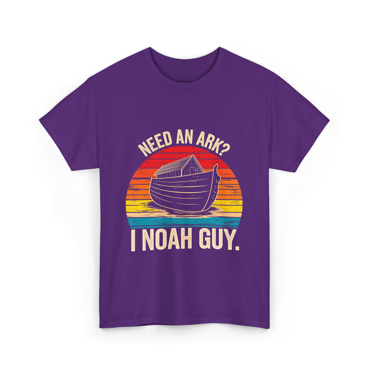 Need an Ark I Noah Guy Christian T-Shirt - Purple