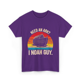 Need an Ark I Noah Guy Christian T-Shirt - Purple