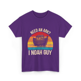 Need An Ark I Noah Guy T-Shirt - Purple