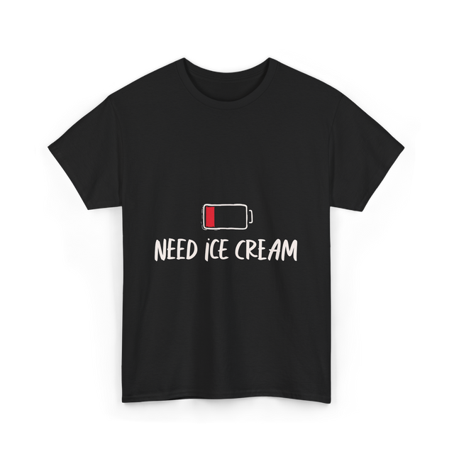 Need Ice Cream Summer Treat T-Shirt - Black