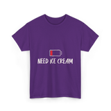 Need Ice Cream Summer Treat T-Shirt - Purple