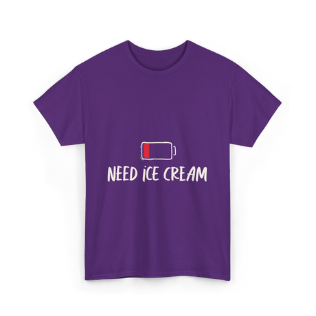 Need Ice Cream Summer Treat T-Shirt - Purple