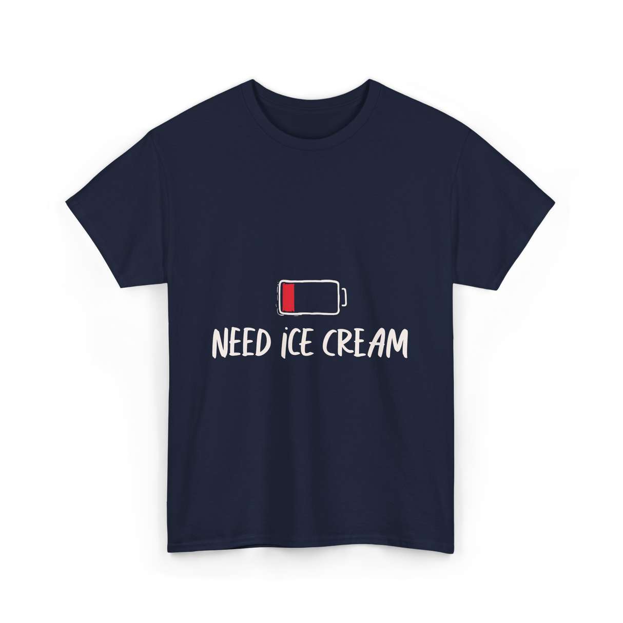 Need Ice Cream Summer Treat T-Shirt - Navy