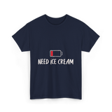 Need Ice Cream Summer Treat T-Shirt - Navy