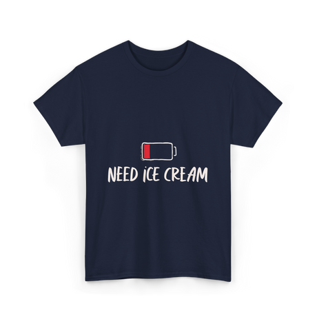 Need Ice Cream Summer Treat T-Shirt - Navy