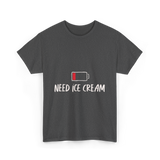 Need Ice Cream Summer Treat T-Shirt - Dark Heather