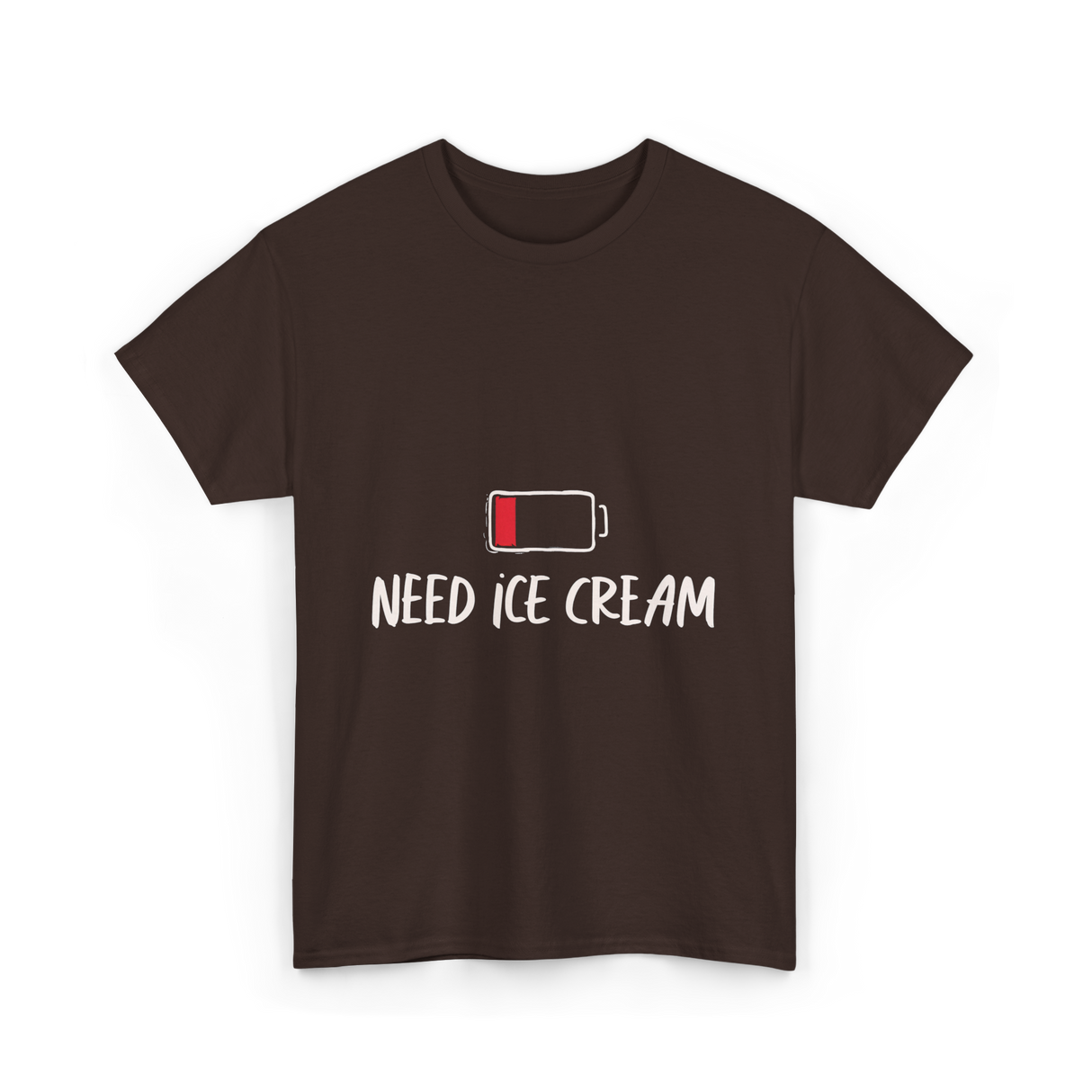 Need Ice Cream Summer Treat T-Shirt - Dark Chocolate