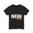 Nein German Language Saying T-Shirt - Black