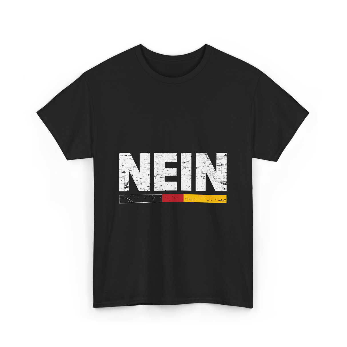 Nein German Language Saying T-Shirt - Black