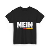 Nein German Language Saying T-Shirt - Black