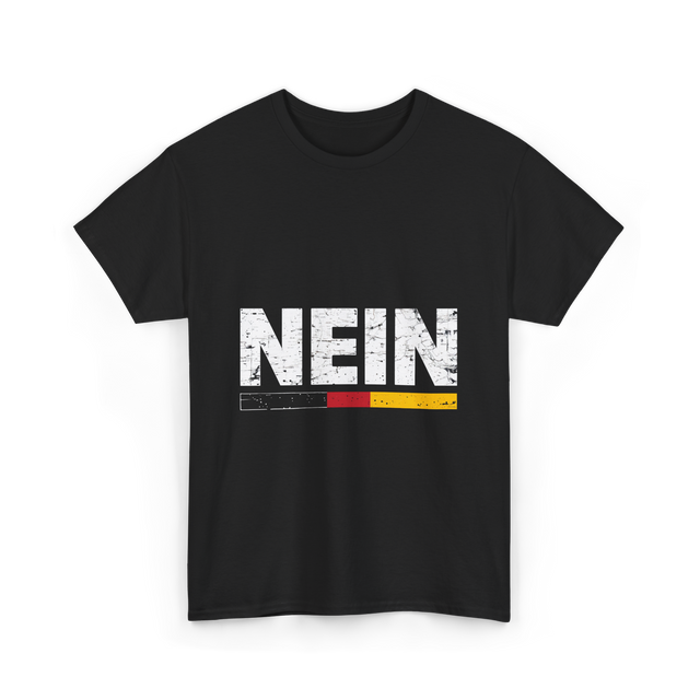 Nein German Language Saying T-Shirt - Black