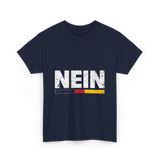 Nein German Language Saying T-Shirt - Navy