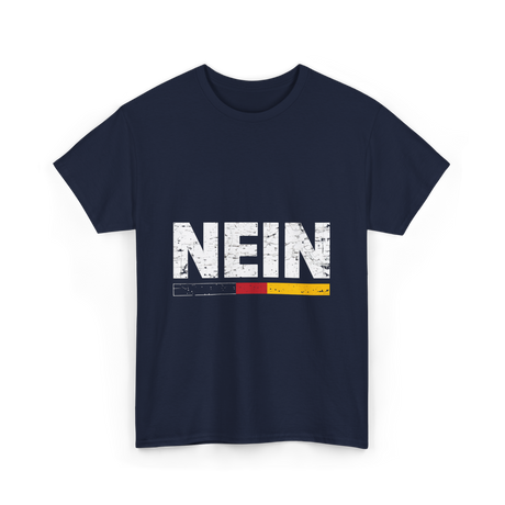 Nein German Language Saying T-Shirt - Navy