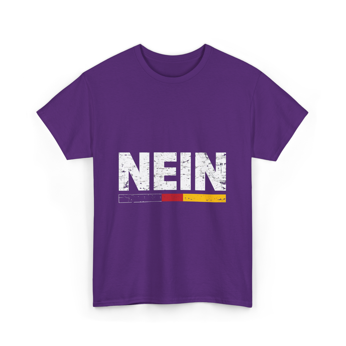 Nein German Language Saying T-Shirt - Purple