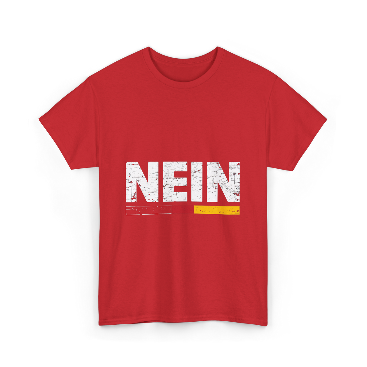 Nein German Language Saying T-Shirt - Red