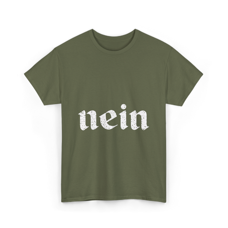 Nein Germany German Eagle T-Shirt - Military Green
