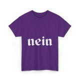 Nein Germany German Eagle T-Shirt - Purple