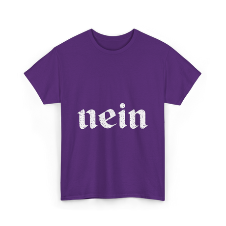 Nein Germany German Eagle T-Shirt - Purple